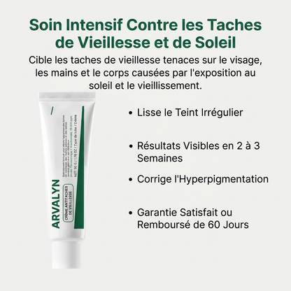 Crème contre les tâches de vieillesse